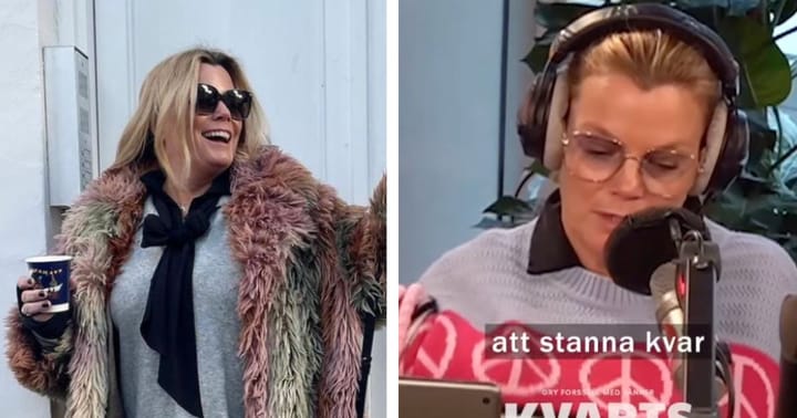 Gry Forssell bjuder på skratt i Mix Megapol-studion efter händelsen