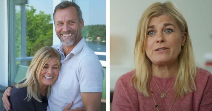 Klänningen spricker mitt under Pernilla och Christians bröllop